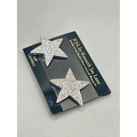 K.J.L By Kenneth Jay Lane Star Crystal Costume Cl… - image 3