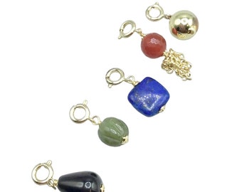 Instant Collection Semi Precious Stones Charm Dangles Removable Pendant Colorful