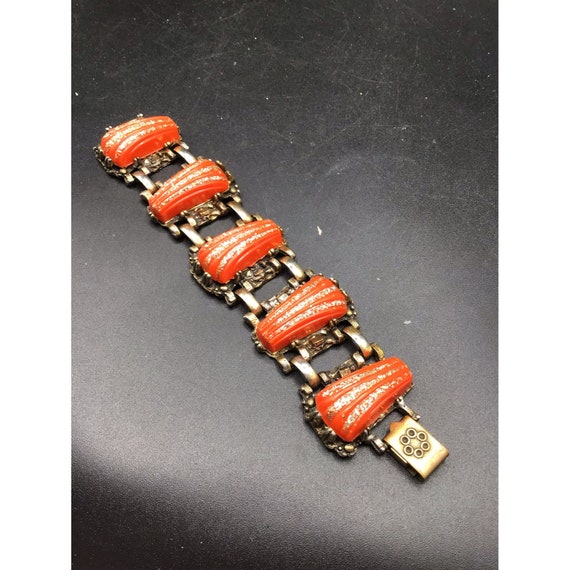 Vintage SELRO Bracelet Mid Century Plastic Jewelr… - image 1