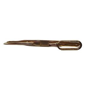 Vintage Swank Tie Bar Tie Clip Gold Tone Metal Formal Jewelry Retro Accessories