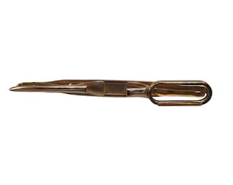 Vintage Swank Tie Bar Tie Clip Gold Tone Metal Formal Jewelry Retro Accessories