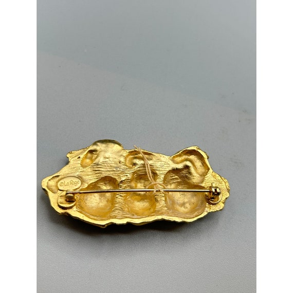 Vintage Pin Brooch La Rage Three Angels Cherubs i… - image 5