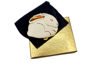 Vintage Estée Lauder "Honey Bunny" Lucidity Powder Compact New In Box