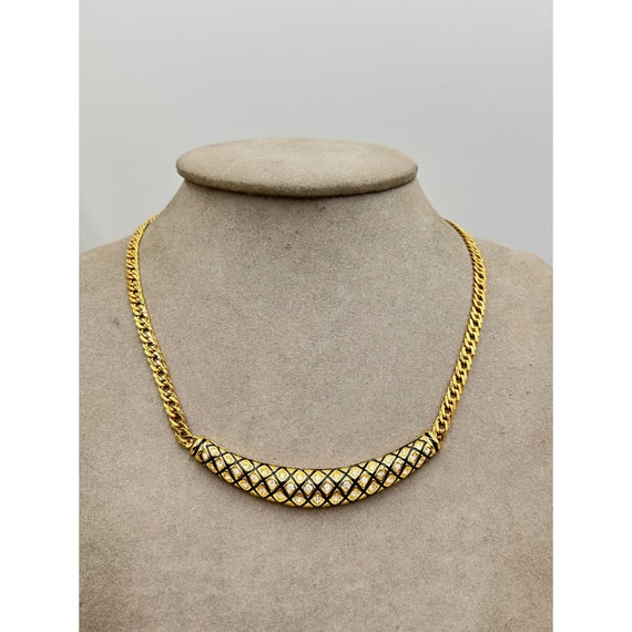 Signed SWAROVSKI Vintage Choker Necklace Elegant … - image 2