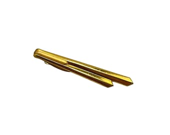 Vintage Hickok USA Gold-Tone Tie Clip Tie Bar