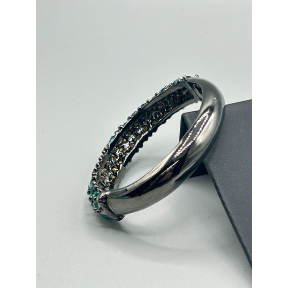 Designer Signed KJL Kenneth Jay Lane Hinged Clamp… - image 4