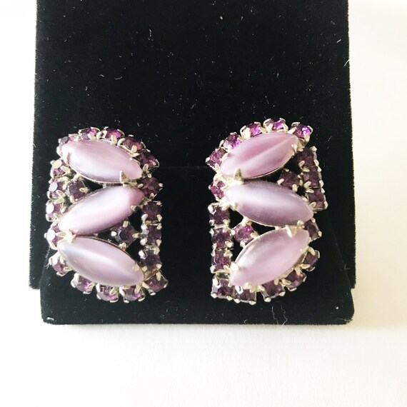 Grandes Boucles d' oreilles percées argentées nacre naturel bijou