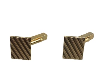 Swank Gold Rolled Cufflinks 1/40 10k Classic Cufflinks Vintage Retro Accessories