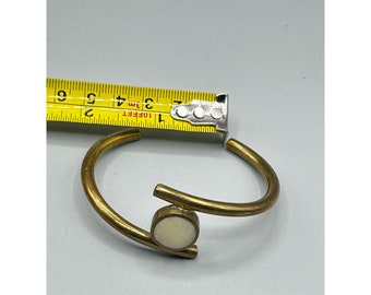 Bracelet Manchette Vintage Doré - Style Années 70/80 - Bijou Moderniste