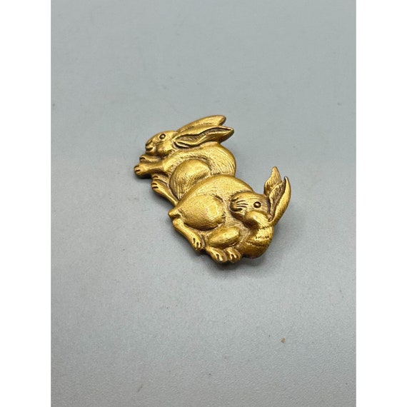 Vintage Rabbits Pin Signed Pem By Peabody Essex M… - image 3