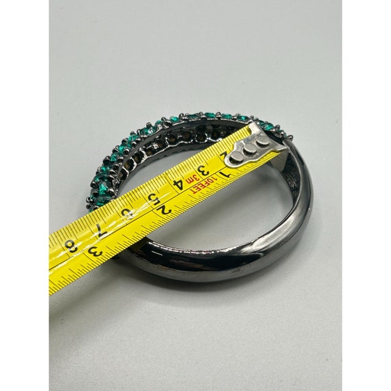 Designer Signed KJL Kenneth Jay Lane Hinged Clamp… - image 9