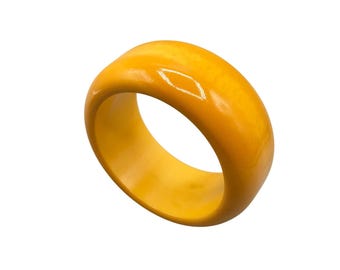 BAKELITE Bangle Bracelet Thick Chunky Big Butterscotch Vintage Bangle