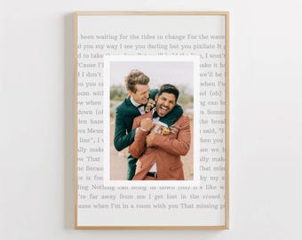 Song Lyrics Wall Art, Song Lyrics Art, Wedding Song Lyrics, Custom Vinyl Lyrics, 1st Anniversary Gift, 2nd Anniversary Gift, A1/A2/A3/A4/A5