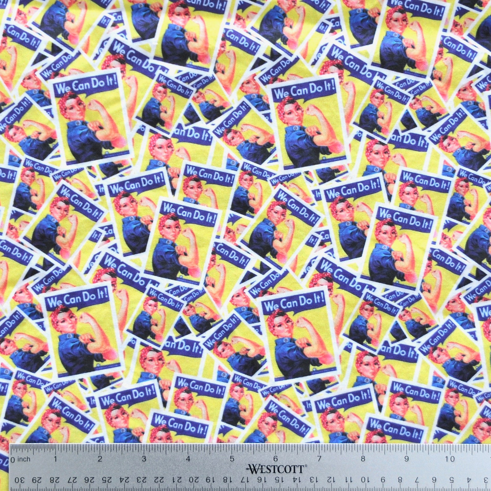 Rosie the Riveter Fabric 18 x 21 Inches 100 Cotton SAME DAY Etsy