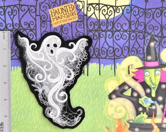 Lacey Ghost Patch Iron On or Sew On 6 Inch Halloween Costume Sewing Project