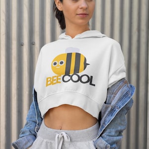 Youth Bee Cool Hoodie, Fun Sweatshirt for Kids, Cute Gift for Birthday, Seasonal Wear, Playful Fashion
