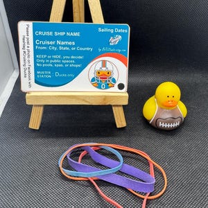Croisière Ducks - Étiquette personnalisée football Miami Dolphins NFL - Carnaval Royal Caribbean Disney - Livré chez vous - Jeu de canard « Gardez ou cachez »
