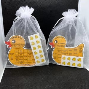 Cruising Ducks Bingo Duck Game for Cruise Ship Keep or Hide Game - Personalized, Laminated & Shipped - Carnival, Royal Caribbean Cruise Ship