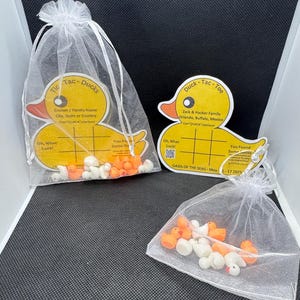 Cruising Ducks Tic Tac Toe Duck-spel voor cruiseschip Spel bewaren of verbergen - Gepersonaliseerd, gelamineerd en verzonden - Carnival, Royal Caribbean