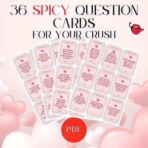 36 Iniciadores de conversación picantes para el chico que te gusta / Tarjetas con preguntas coquetas para hacer por mensaje o en persona / Rompehielos divertidos para la chica o el chico que te gusta