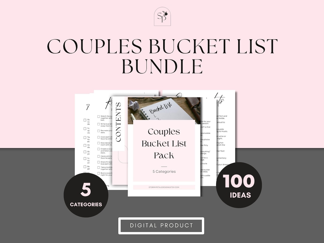 Couples Bucket List Challenge: 100 Date Ideas - Romantic, Adventurous ...