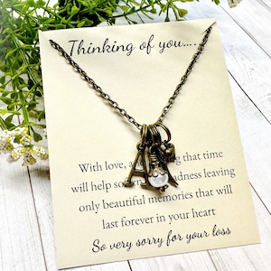 Loss of Loved One Necklace, Thinking of You Gift, Sympathy Gift, Loss of Daughter Necklace, Loss Of Mother Necklace, Memorial Gift, Grief