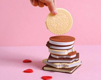 Cute Cookie & Chocolate Notebooks – Perfect Holiday Gift | 80 Pages | Fun notes