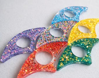 Page Holder for Book Lovers | Thumb Book Page Holder | Glitter Resin Reading Accessory | Bookish Gift for Readers