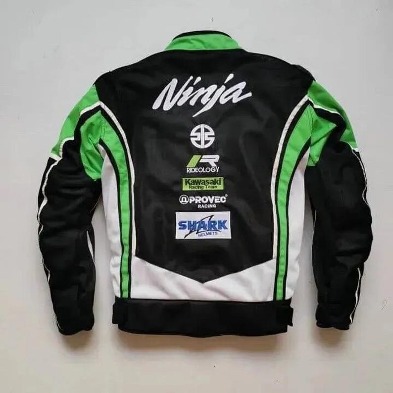 New Customised Kawasaki Motorbike Motorcycle Riding Jacket Mesh Fabric Breathable Summer Jacket Birthday Gift for him