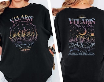 Velaris City of Starlight Shirt, A Court of Thorns and Roses Tee, The Night Court Acotar SJM Merch Tee, Book Fandom, Book Club Shirt