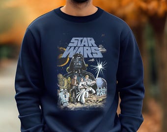 Star Wars Battle Scene Sweater and Hoodies: Gildan Sweatshirts