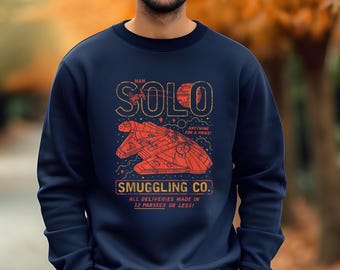 Retro Han Solo Smuggling Co Star Wars Sweater and Hoodies: Gildan Sweatshirts