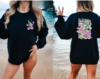 Retro Mickey Mouse Fantasia Sweater, Sorcerer Mickey Hoodie, Fantasmic Crewneck, Disney Trip, Wizard Mickey, Fantasia Movie Fans Sweatshirt