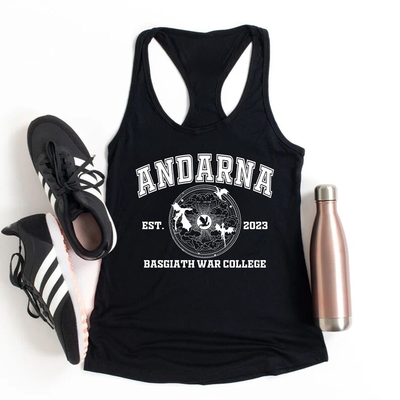Camiseta sin mangas Fourth Wing Dragons Racerback, camisetas sin mangas Next Level de Andarna Sgaeyl Tairn a juego, Basgiath War College, camiseta sin mangas Rebecca Yarros Merch imagen 17
