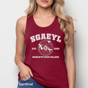 Camiseta sin mangas Fourth Wing Dragons Racerback, camisetas sin mangas Next Level de Andarna Sgaeyl Tairn a juego, Basgiath War College, camiseta sin mangas Rebecca Yarros Merch imagen 10