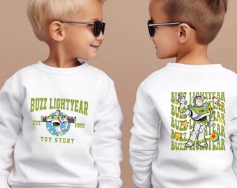 Toy Story Buzz Lightyear Sweater, Toy Story Sweaters, Disneyland Family Trip Hoodies, Toy Story Fans Crewneck, Kids Buzz Sweater