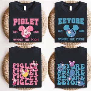 Winnie the Pooh and Friends Shirt, Comfort Colors Eeyore, Piglet, Tigger, Disneyland Matching Group Tees, Party Shirts, Winnie the Pooh Fans
