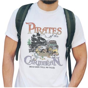 Vintage Pirates of the Caribbean Shirt, Dead Men Tell No Tales Tee, Husband's Disneyland Shirt, Men's Disney Trip, Disney Boys Pirates Tee