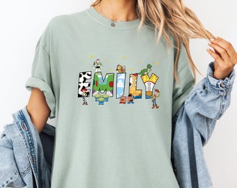 Custom Name Toy Story Shirt, Personalized Toy Story Tee, Matching Disney Family Trip Tees