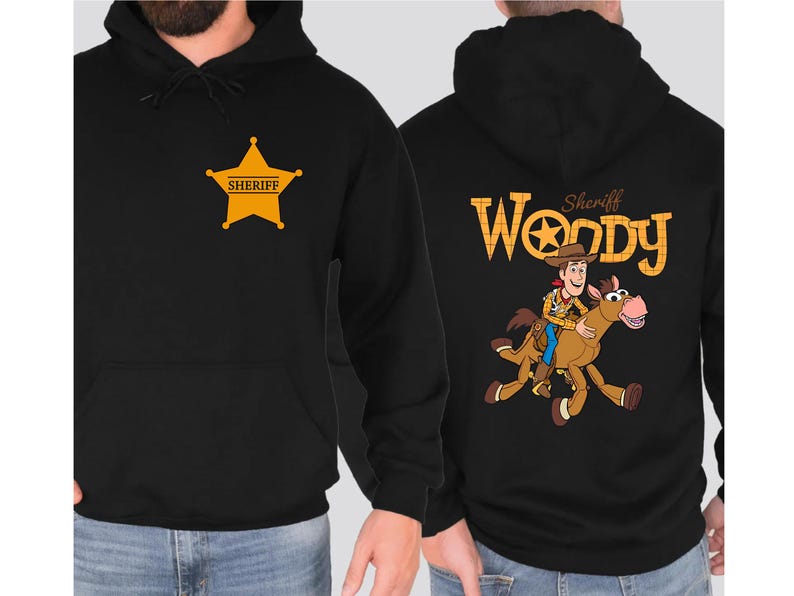 Sheriff Woody Sweatshirt, Toy Story Woody Hoodie, Boys Sheriff Sweater zdjęcie 1