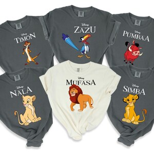 Hakuna Matata Lion King Characters Family Trip Shirts, Matching Animal Kingdom Group Tees image 4