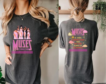Vintage Hercules Muses 97 World Tour Shirt, Comfort Colors® Hercules Megara Movies Muses Musicians Tee, Disneyland Trip, 90s Party Tee
