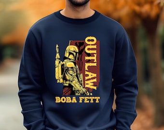 Retro Boba Fett Outlaw Star Wars Sweater and Hoodies : Unisex Adult Kids