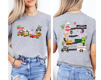 Lightning McQueen and Mater Rusteze Cars Shirt, Radiator Springs Disneyland Tee