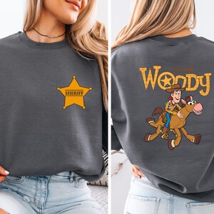 Sheriff Woody Sweatshirt, Toy Story Woody Hoodie, Boys Sheriff Sweater zdjęcie 11