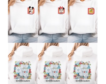 Suéter y sudaderas familiares personalizados de Mickey y sus amigos de Disney World