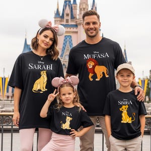 Hakuna Matata Lion King Characters Family Trip Shirts, Matching Animal Kingdom Group Tees image 5