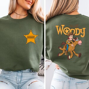 Sheriff Woody Sweatshirt, Toy Story Woody Hoodie, Boys Sheriff Sweater zdjęcie 4