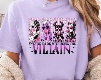 Camiseta de villanos de chicle, banda de villanos morados, camiseta de las mejores amigas de las reinas malvadas de Disney