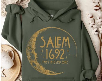 Salem Witches Sweater, Salem 1692 They Missed One Halloween Hoodie, Women Halloween Sweateshirt, Halloween Party, Halloween Trip Crewnecks